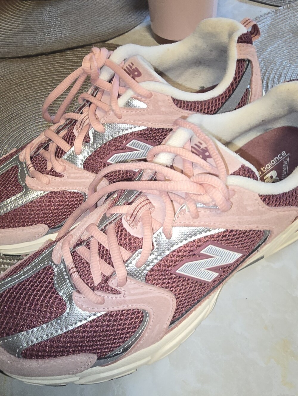 New Balance 530 MR530PG Pink Burgundy Sneakers Women's 8.5